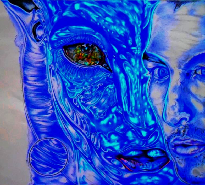 Avatar peinture fluorescente